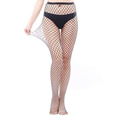 EVERSWE High Waist Fishnet Tights Thigh High Stockings Suspender Pantyhose